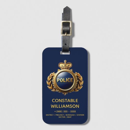 Étiquette À Bagage Service d'urgence personnalisé do-it-yourself (Devant Vertical)