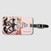 Étiquette À Bagage Serviette de plage en tongs (Devant Horizontal)