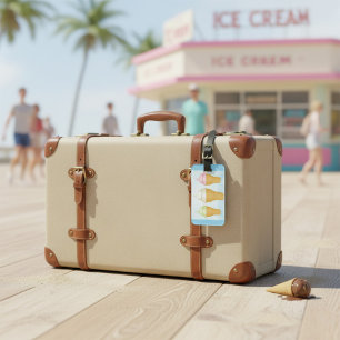 Étiquette À Bagage Servir Doux Crème de glace cônes amusant Dessert d