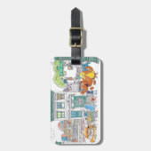 Étiquette À Bagage Sesame Pals Doodley Graphisme (Devant Vertical)