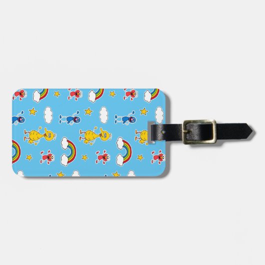 Étiquette À Bagage Sesame Pals Rainbow Doodley Pattern (Devant horizontal)