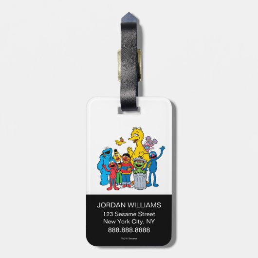 Étiquette À Bagage Sesame Street Pals Wing (Dos Vertical)