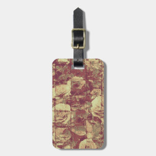 Étiquette À Bagage S'est levé le motif de camouflage sur l'arrière -