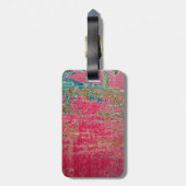 Étiquette À Bagage S'est levée la texture peinte en métal (Dos Vertical)