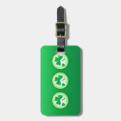 Étiquette À Bagage Shamrock (Devant Vertical)
