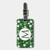 Étiquette À Bagage Shamrock vert, Saint Patrick's Day (Devant Vertical)