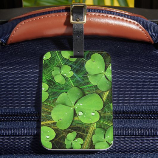 Étiquette À Bagage Shamrock vert St Patrick iPhone 5 Coque-Mate (Insitu Rectoal 2)