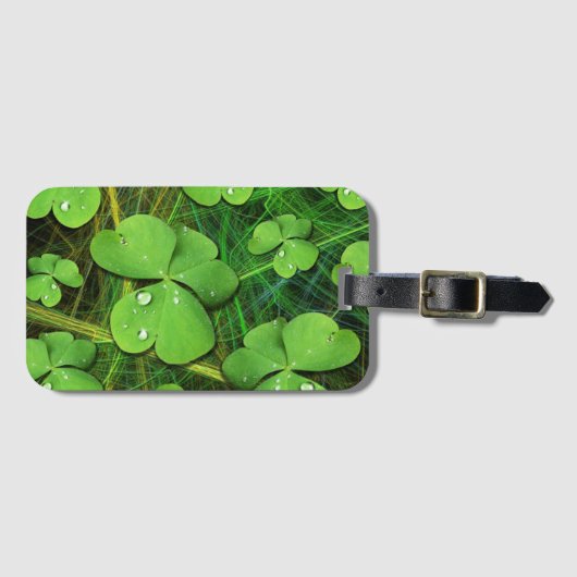 Étiquette À Bagage Shamrock vert St Patrick iPhone 5 Coque-Mate (Devant Horizontal)
