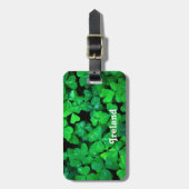 Étiquette À Bagage Shamrocks irlandais (Devant Vertical)