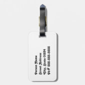 Étiquette À Bagage Shamrocks irlandais (Dos Vertical)