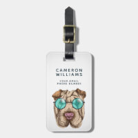 Sharpei dans des lunettes de soleil | ajoutent