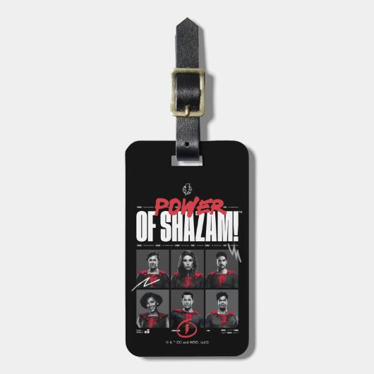 Étiquette À Bagage SHAZAM ! Furie des dieux | Puissance du groupe SHA (Devant Vertical)