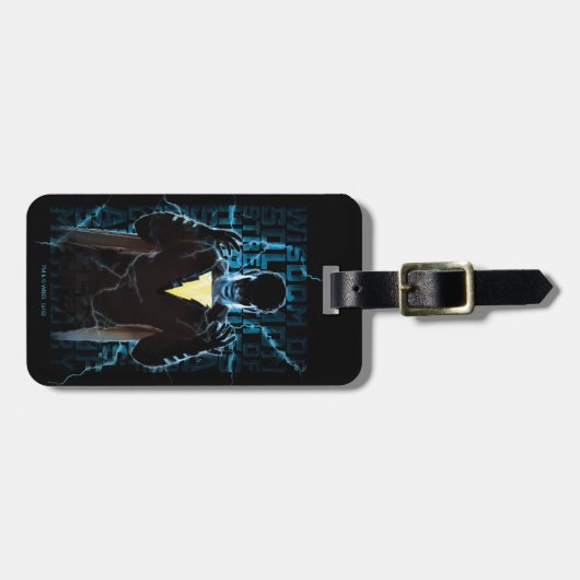 Étiquette À Bagage SHAZAM ! | Shazam & Capacités Éclair Typographie (Devant horizontal)