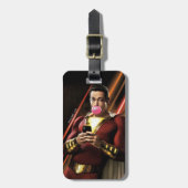 Étiquette À Bagage SHAZAM ! | Shazam soufflant la bulle gomme (Devant Vertical)