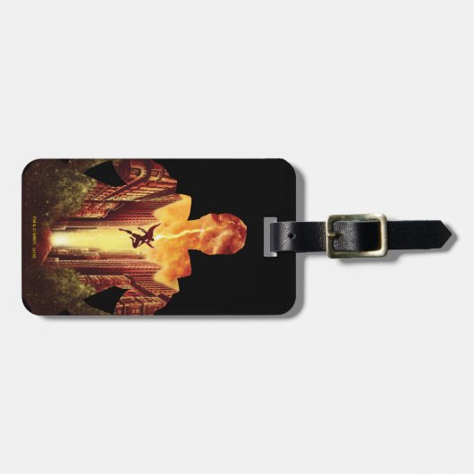 Étiquette À Bagage SHAZAM ! | Shazam Sunset Silhouette (Devant horizontal)