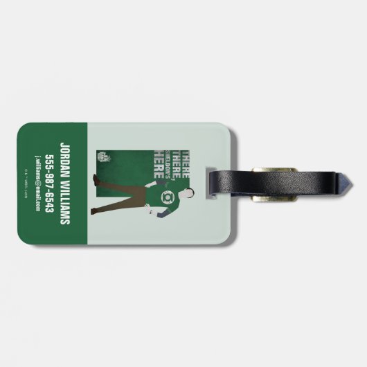 Étiquette À Bagage Sheldon est ici (Dos horizontal)