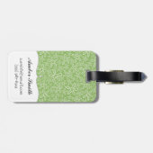 Étiquette À Bagage Shell modèlent sur l'arrière - plan repéré (Dos horizontal)