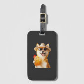 Étiquette À Bagage Shiba Inu (Devant Vertical)