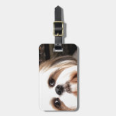 Étiquette À Bagage Shih Tzu (Devant Vertical)