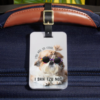 Étiquette À Bagage Shih Tzu Pas amusant mignon amoureux de les chiens