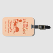 Étiquette À Bagage Showgirl Spectacle de Clôture Enterrement de Vie d (Devant Horizontal)