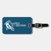 Étiquette À Bagage Shred St. George Utah Mountain VTT (Devant horizontal)