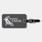 Étiquette À Bagage Shred Taos New Mexico Mountain Biking (Devant horizontal)