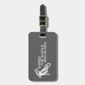 Étiquette À Bagage Shred The Whole Enchilada Moab Utah (Devant Vertical)