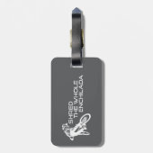 Étiquette À Bagage Shred The Whole Enchilada Moab Utah (Dos Vertical)