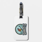 Étiquette À Bagage Shred University Skiing (Dos Vertical)