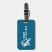 Étiquette À Bagage Shred Whistler British Columbia Mountain Biking (Devant Vertical)