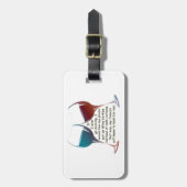 Étiquette À Bagage Si je vais jamais manquer… le vin d'amusement (Devant Vertical)