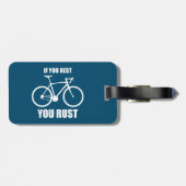 Étiquette À Bagage Si Vous Vous Reposez, Vous Roulez À Vélo (Dos horizontal)
