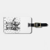 Étiquette À Bagage Signe astrologique de zodiaque d'année (Devant horizontal)