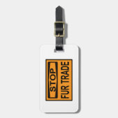 ÉTIQUETTE À BAGAGE SIGNE COMMERCIAL ARTIFICE (Devant Vertical)