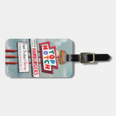 Étiquette À Bagage Signe d'aliments de préparation rapide (Devant horizontal)