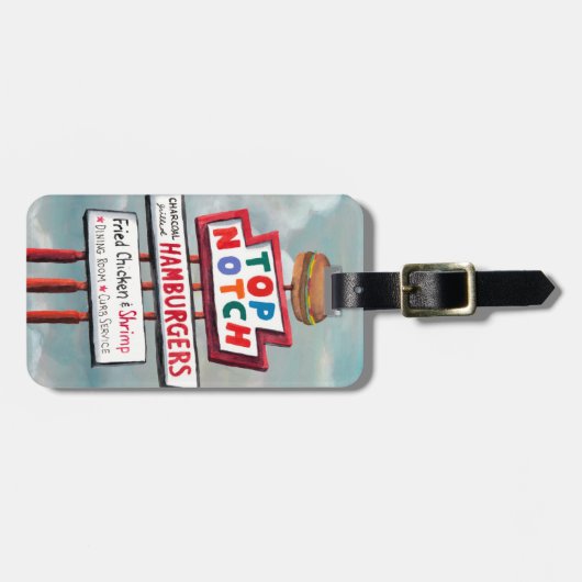 Étiquette À Bagage Signe d'aliments de préparation rapide (Devant horizontal)