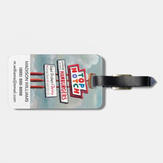 Étiquette À Bagage Signe d'aliments de préparation rapide (Dos horizontal)