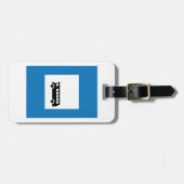 ÉTIQUETTE À BAGAGE SIGNE D'ARRÊT D'ARRÊT DE TRANSPORT PUBLIC (Devant horizontal)