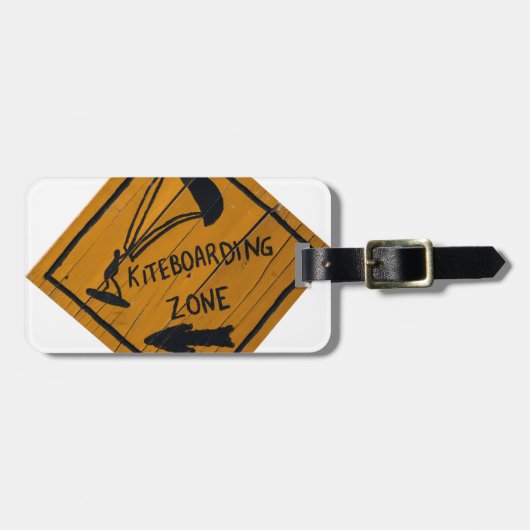 Étiquette À Bagage Signe de Kiteboard (Devant horizontal)