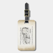 Étiquette À Bagage SIGNE DU GRAND magasin français (Devant Vertical)