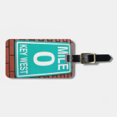 Étiquette À Bagage Signe du marqueur 0 de mille (Devant horizontal)