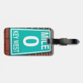Étiquette À Bagage Signe du marqueur 0 de mille (Dos horizontal)
