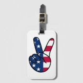 Étiquette À Bagage SIGNE USA Flag V (Devant Vertical)