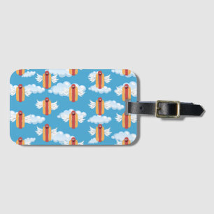Étiquette À Bagage Signification drôle de l'emoji hot dog Humour culi