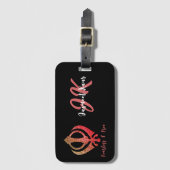Étiquette À Bagage Sikh Khanda "Sans peur et libre" (Devant Vertical)