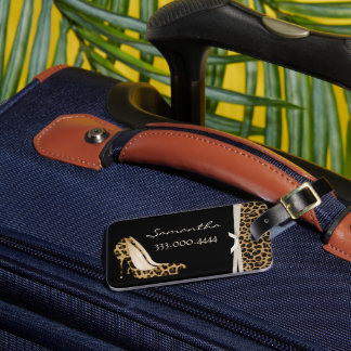 Étiquette À Bagage Silettos Jaguar à la mode Personnalisé