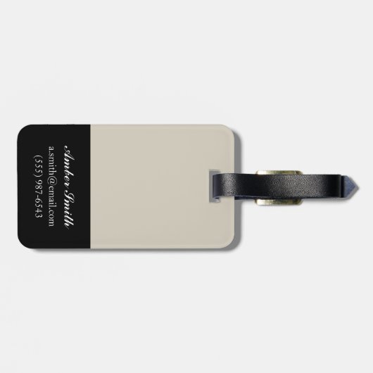 Étiquette À Bagage Silhouette Audubon IV (Dos horizontal)