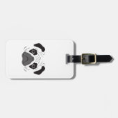 Étiquette À Bagage Silhouette carlin (Devant horizontal)