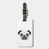 Étiquette À Bagage Silhouette carlin (Devant Vertical)